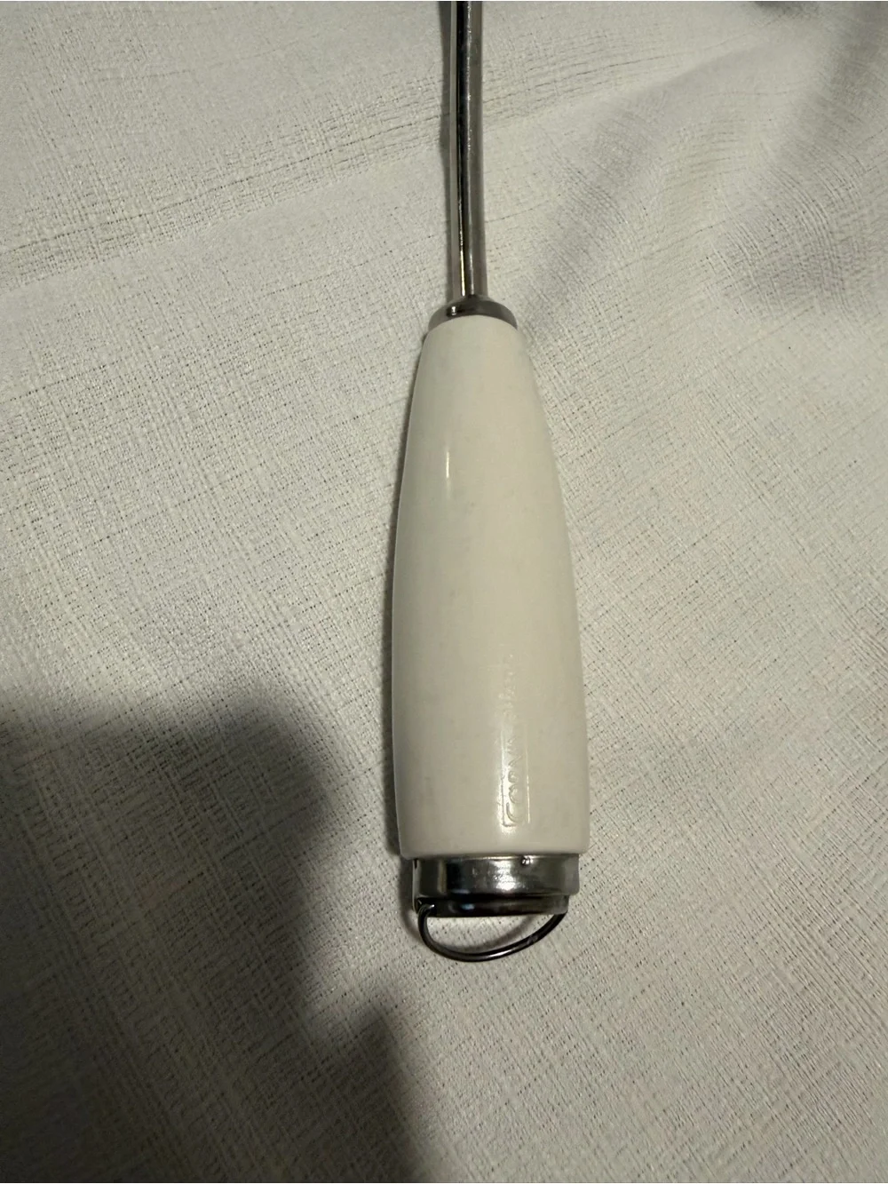Vintage Corningware White Handle Stainless Steel Slotted ServingSpoon kitchen - Picture 5 of 7